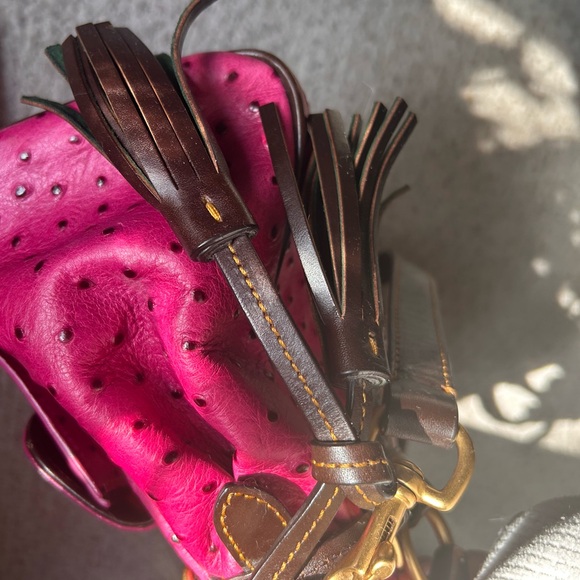 RARE magenta pink, purple, authentic Dooney, and Bourke bag - Picture 15 of 17